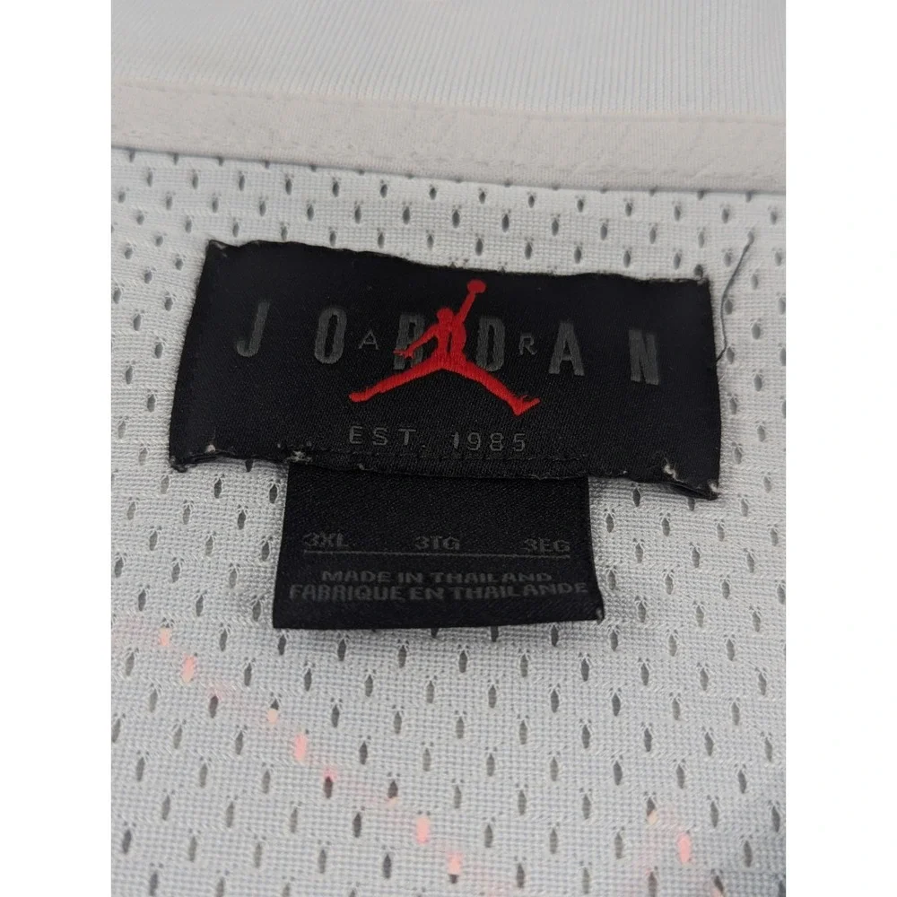 Zion‎ Williamson Jersey Mesh 3XL Silver Jordan Basketball Dri-Fit Jersey